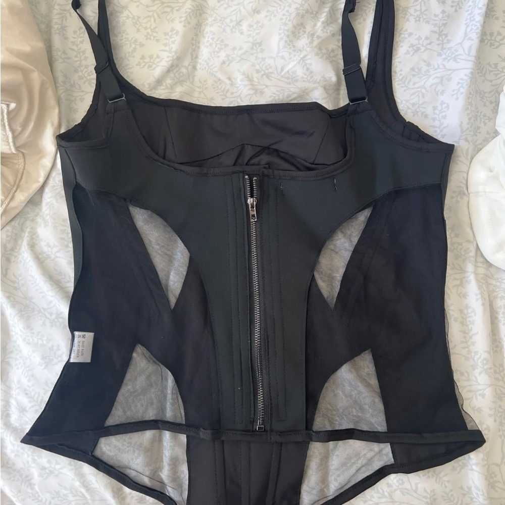 Sexy Mesh Perspective Patchwork Slim Suspend Wome… - image 5